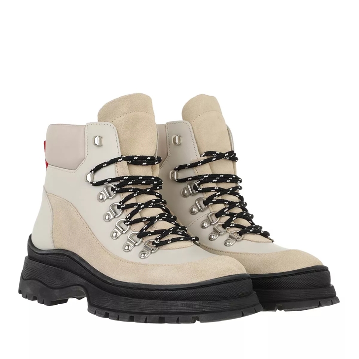 Ted Baker Wfb Allicia Leather Suede Hiker Boot Taupe Laarzen met vetersluiting