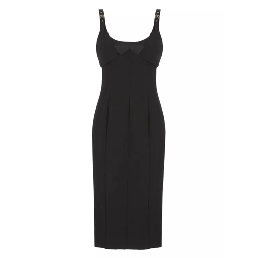 Versace Jeans Couture Dress With Vent Black 
