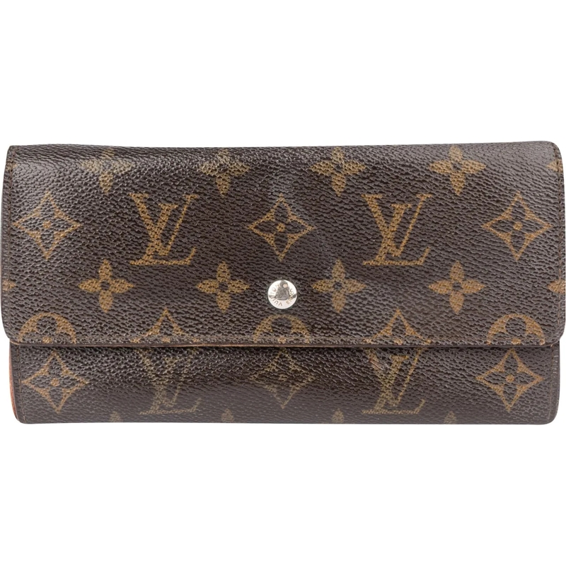 Louis Vuitton Geldbörse Louis Vuitton Canvas Monogram Sarah Wallet braun