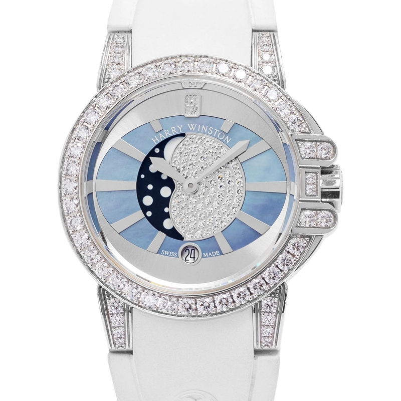 Harry Winston Automatikuhr Ocean Silber
