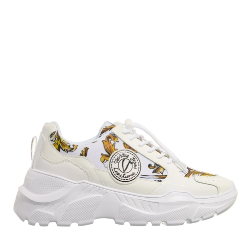 Versace Jeans Couture Low-Top Sneaker Fondo Speedtrack Dis. Sc7 White + Gold