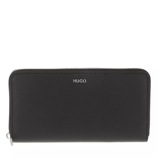 Hugo Lexi Ziparound Wallet Black Portemonnaie mit Zip-Around-Reißverschluss