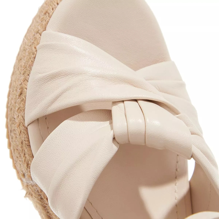 Ted Baker Carda Knotted Wedge Espadrille Sandal Ivory Strappy Sandal