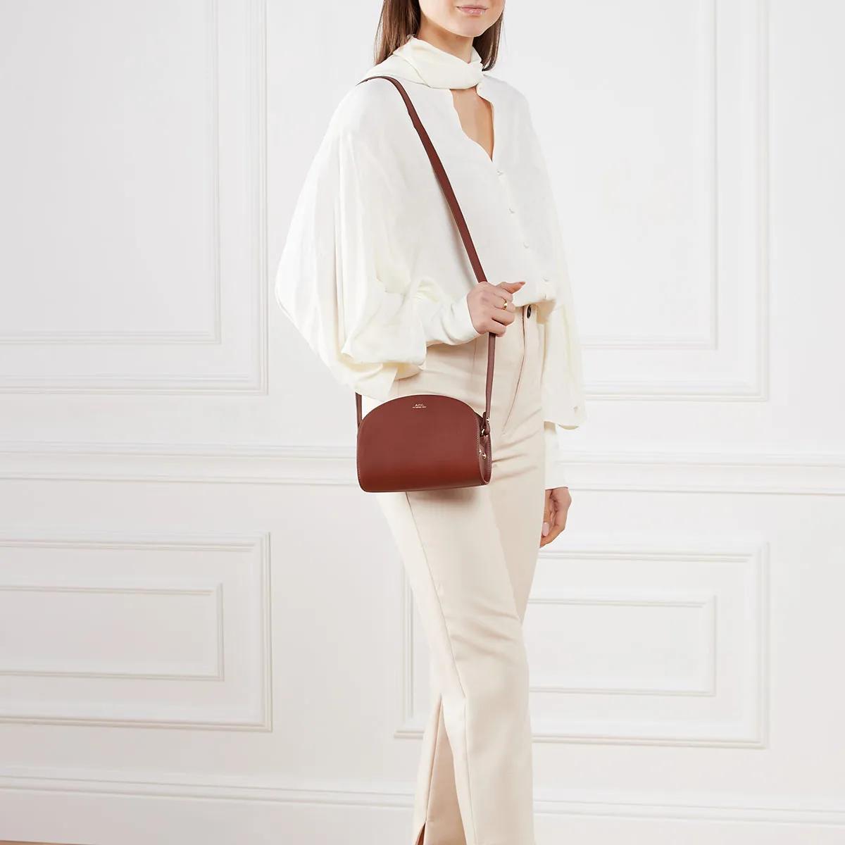 A.P.C. Sac Demi-Lune Mini Hazelnut | Crossbody Bag