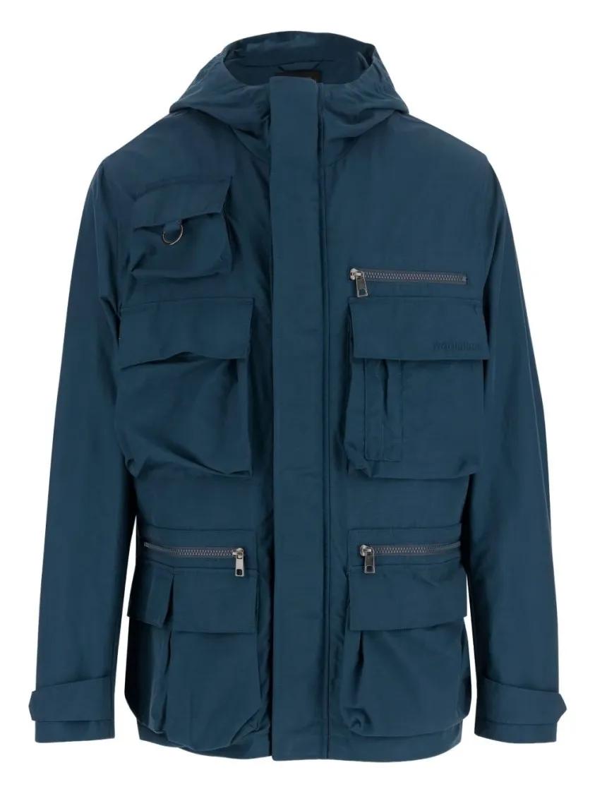 Thumbnail - Woolrich - Navy Blue Jacket With Press-Stud And Zip Fastening - Größe M - blue