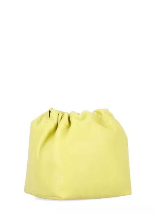 Jil Sander Shoppers Dumpling Shoulder Bag in geel