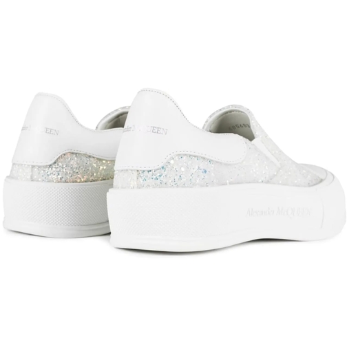 Alexander McQueen sneaker basse Deck Plimsoll Glitter Slip On Sneakers mehrfarbig (Image 4)