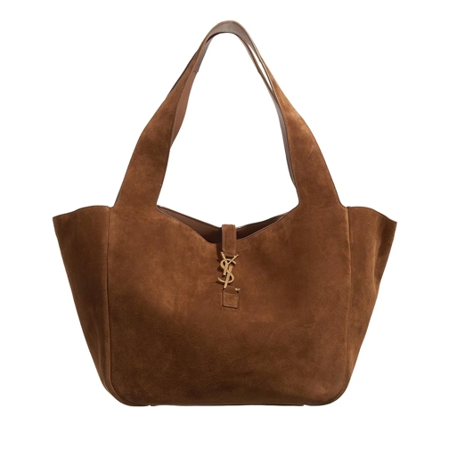 Saint Laurent Shopper Le 5 A 7 Bea Suede Caramel Cognac