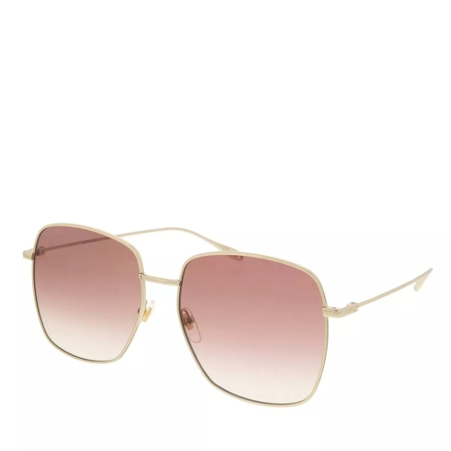 Gucci GG1031S-002 59 Sunglass Woman Metal Gold-Gold-Red Zonnebril
