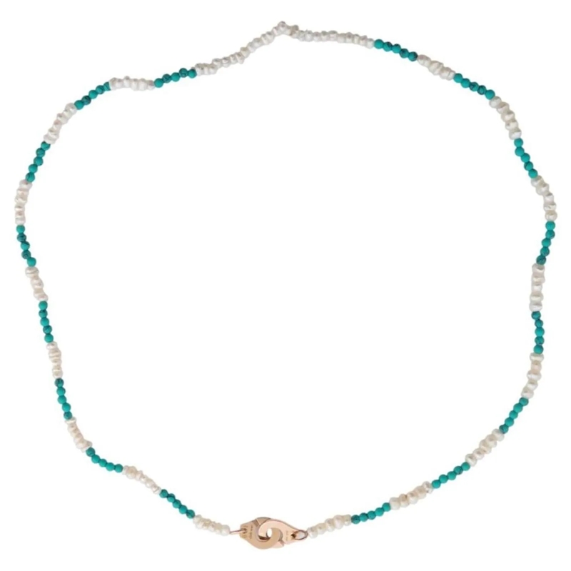 Dinh Van Mittellange Halskette DINH VAN MENOTTES R8 PENDANT-HALSKETTE AUS 18K ROS gold