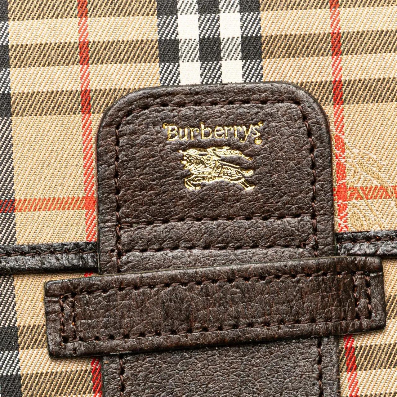 Thumbnail - Burberry Clutches - Haymarket Check Canvas Clutch - Gr. unisize - in Braun - für Damen
