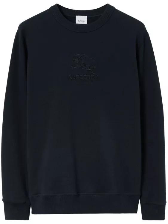 Burberry logo store embroidered sweatshirt