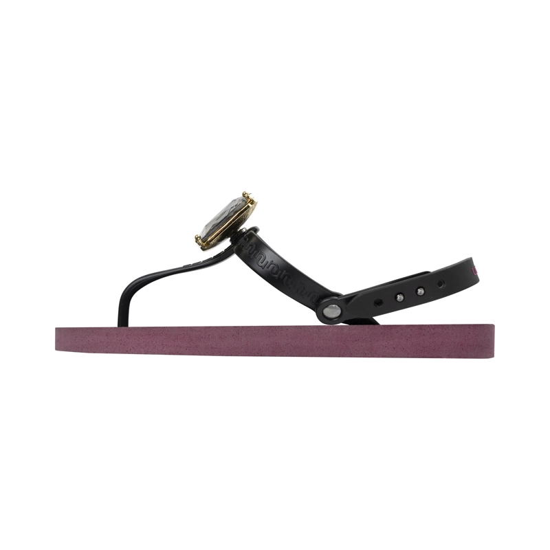 UZURII Flip Flops Zehentrenner Selena Diamond Silver bordeaux