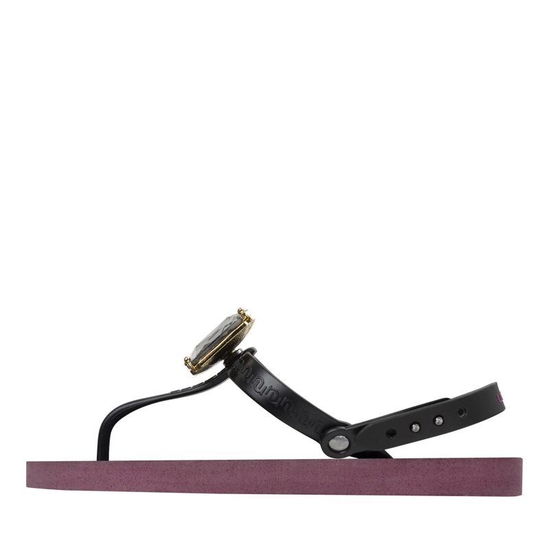UZURII Flip Flops Zehentrenner Selena Diamond Silver bordeaux