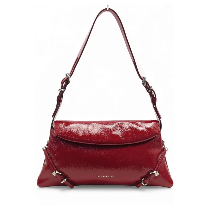 Givenchy Schultertasche NEUE P'TIT VOYOU HANDTASCHE AUS ROTEM PAT rot