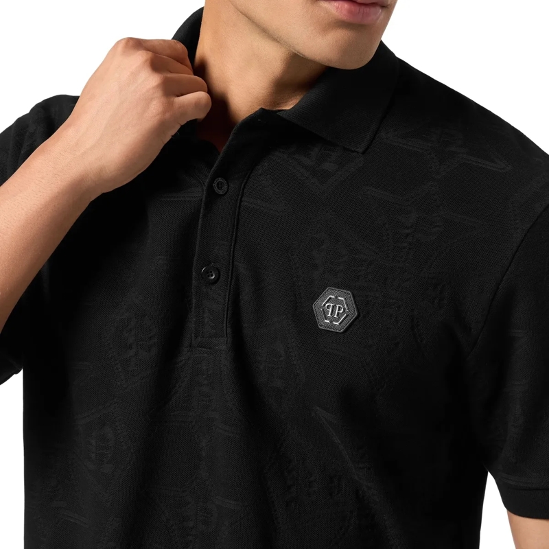 Philipp Plein Top Polo Shirt Ss Crest schwarz(Image 5)