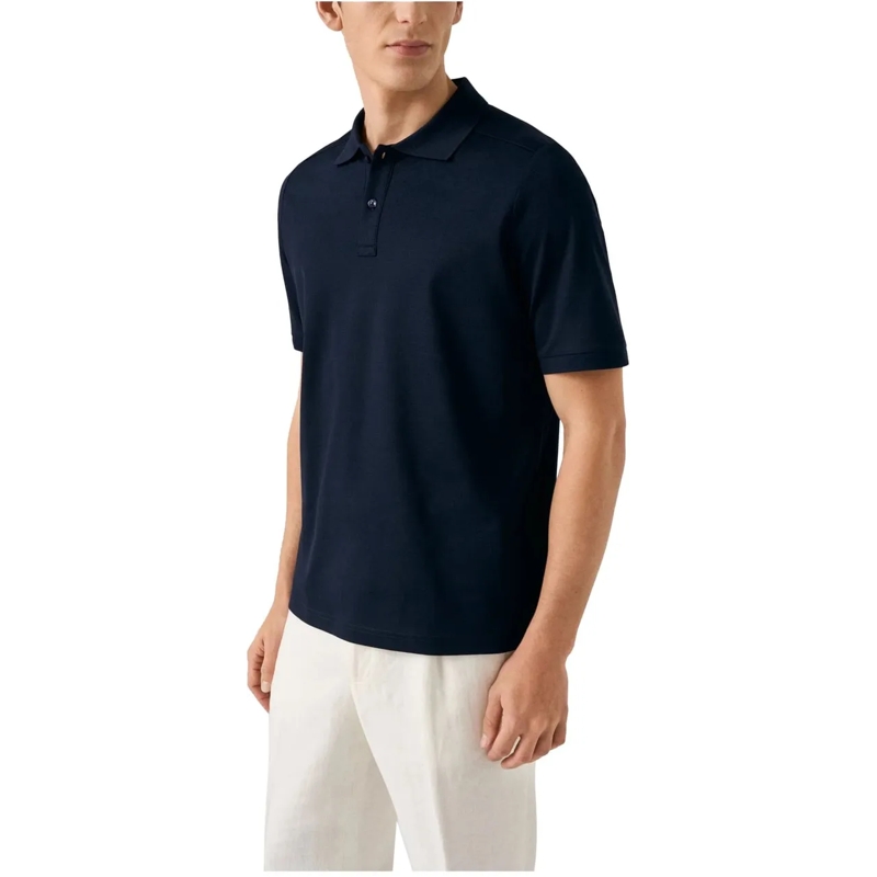 Eton Poloshirt Eton  Polos Donkerblauw 10001294028 blau(Image 2)