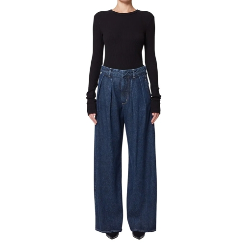 Citizens Of Humanity Jeans Petra Pleated Denim Pants Blue