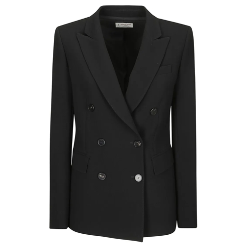 Alberto Biani Blazer Long Sleeve Double-Breasted Jacket Black