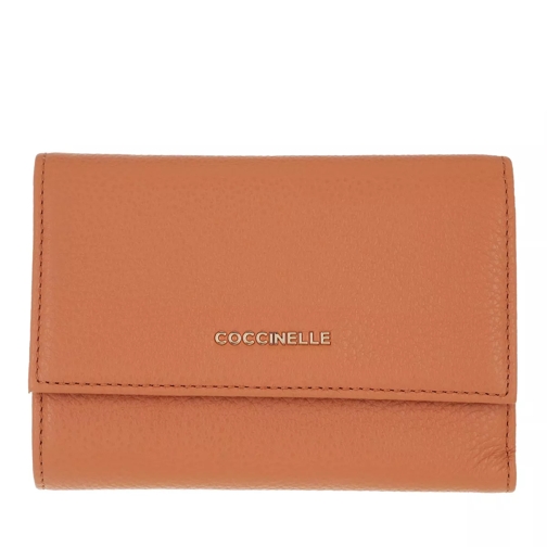 Coccinelle Wallet Grainy Leather  Chestnut Portemonnaie mit Überschlag