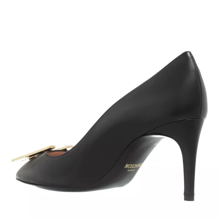 Moschino Scarpad Re Mh64/75 Vitello Nero | Pump 