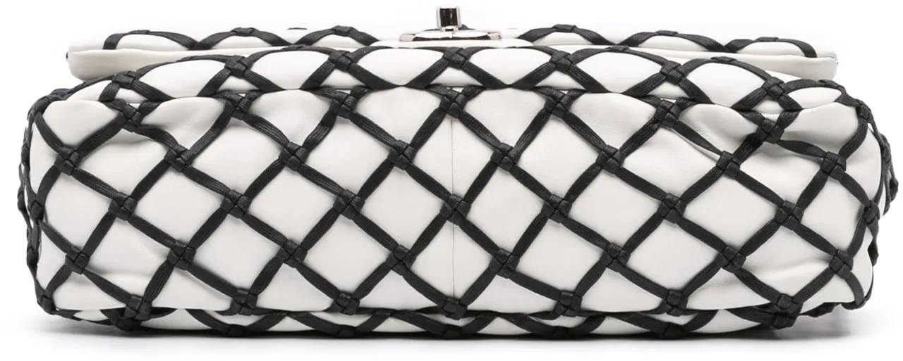 Thumbnail - Chanel Hobo Bags - Jumbo Calfskin Canebiers Net Flap - Gr. unisize - in Weiß - für Damen