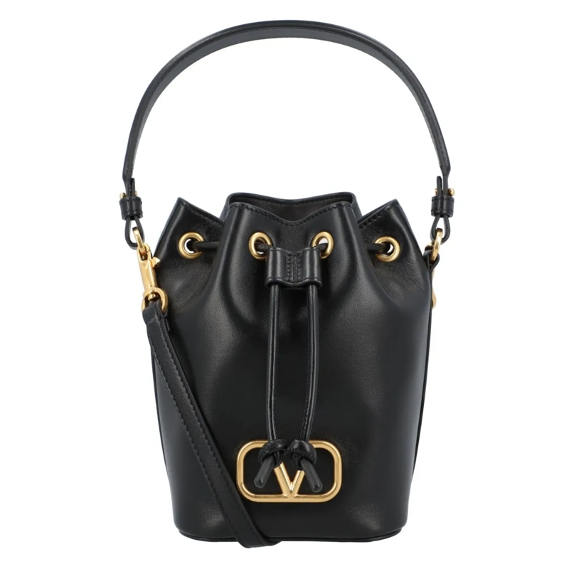 Valentino Garavani Bucket Bag "V Logo" Mini Bucket Bag Black