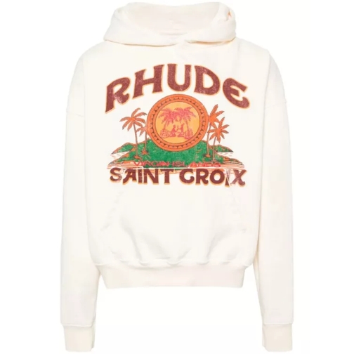 Rhude St. Croix Cotton Hoodie White 