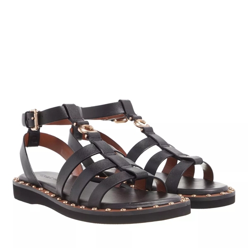Coach Giselle Leather Sandal Black Sandalo