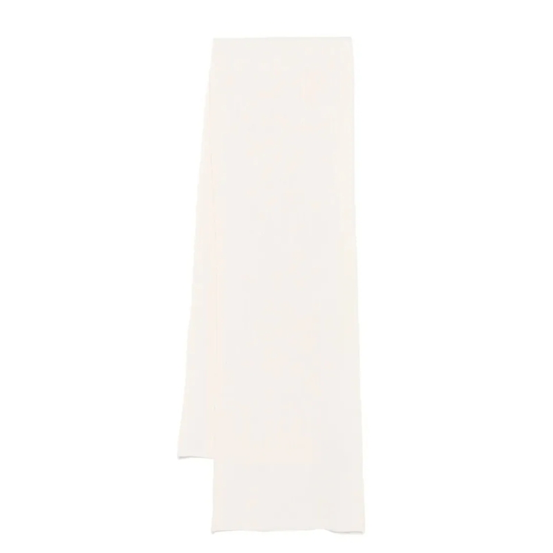 Joseph Écharpe légère Ribbed Wool And Cashmere Scarf White