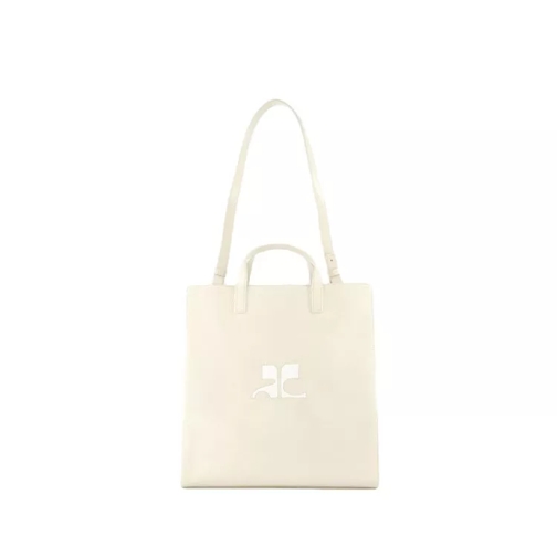 Courrèges Heritage Shopper Bag - Leather - Grey Grey Shopper