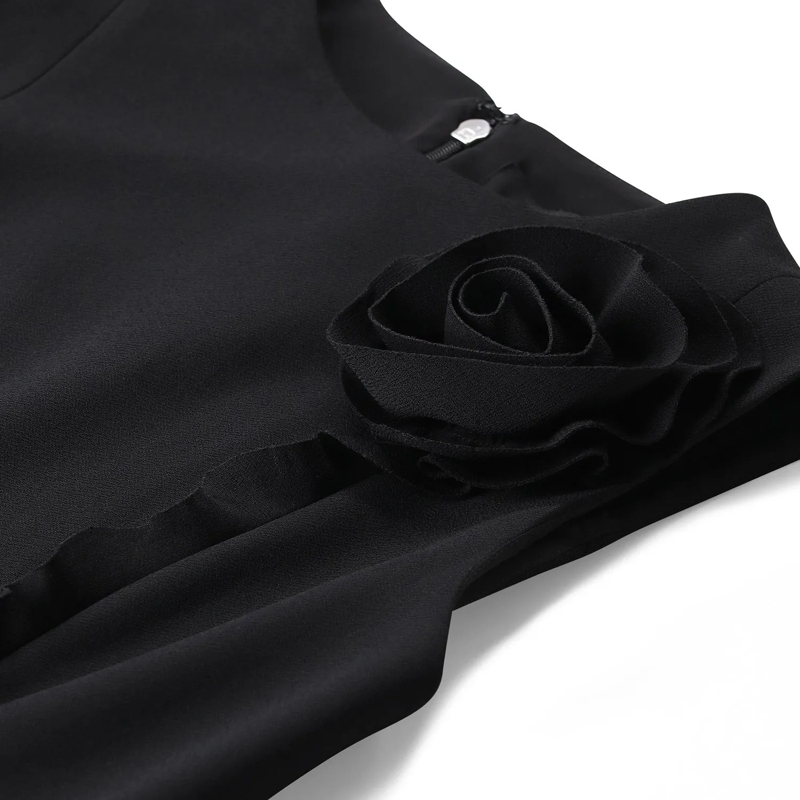 Rotate Mini-jurk Elegantes Minikleid schwarz(Image 4)
