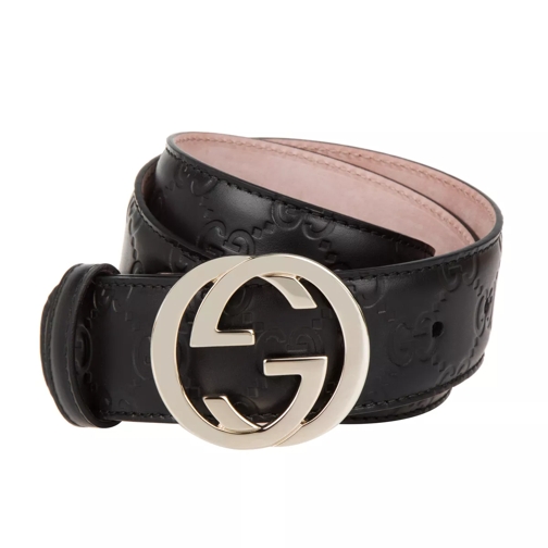 Gucci Guccissima Leather Belt Black Ledergürtel