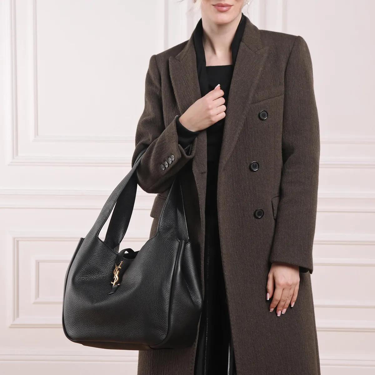 Saint Laurent Shoppers Le 5 A 7 Bea Bag in zwart