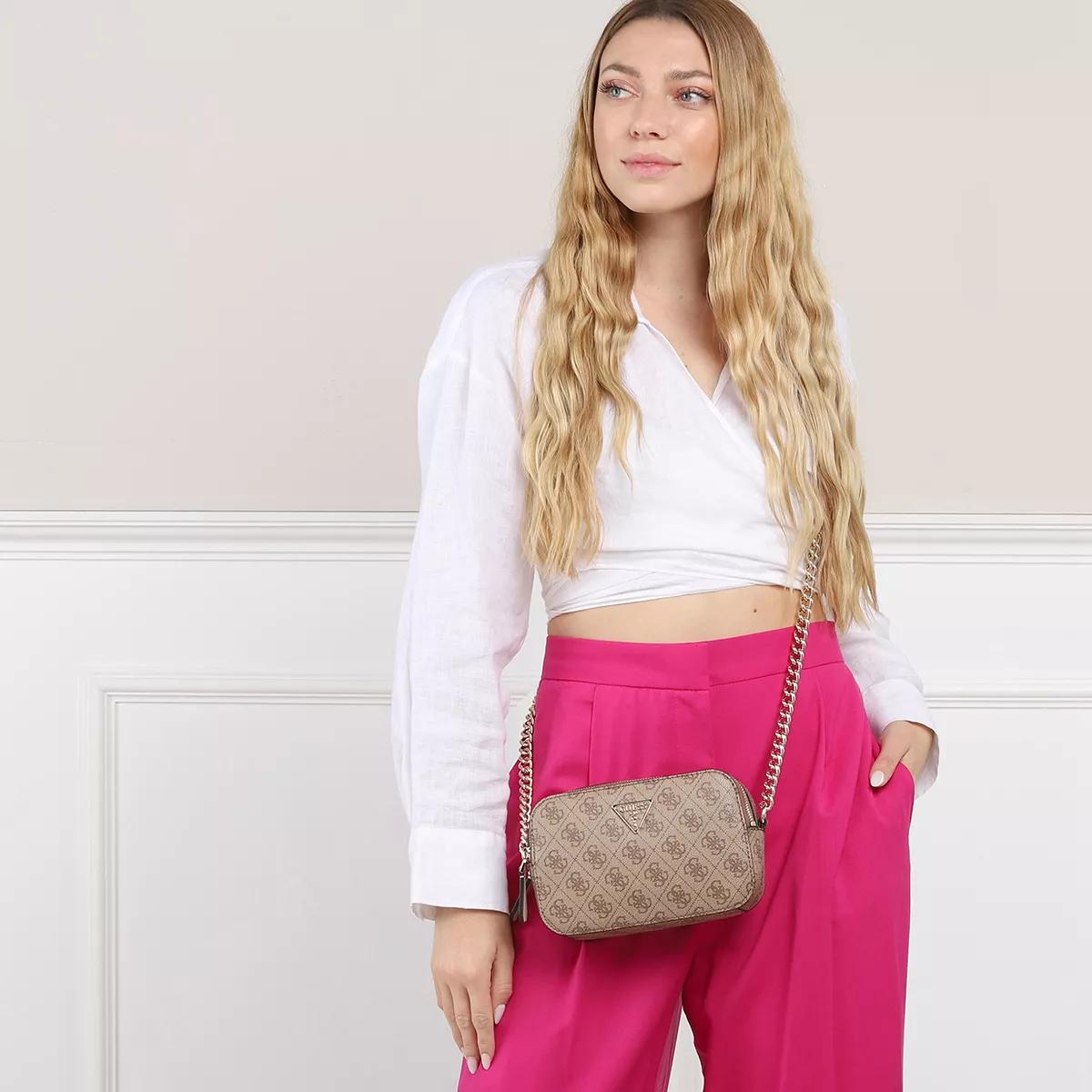 Guess Noelle Crossbody Camera Latte Logo | Camera Bag