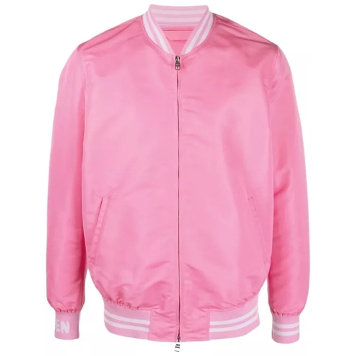 Alexander McQueen Pink Grafitti Logo Bomber Jacket Pink 