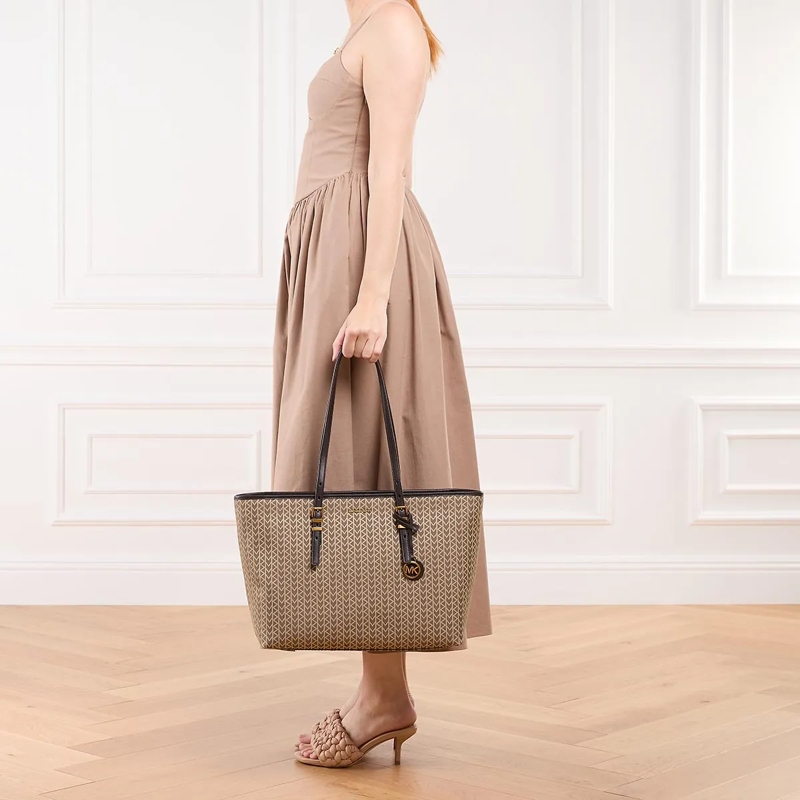MICHAEL Michael Kors Shopper Quinn Lg Ew Tz Tote Natural(Image 2)