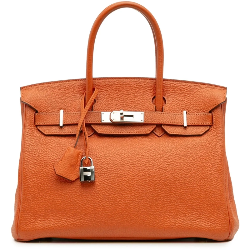 Hermès Fourre-tout Togo Birkin Retourne 30 orange