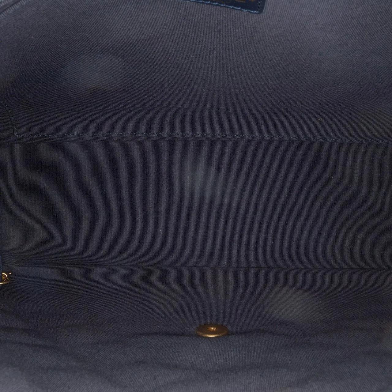 Chanel Hobo bags 2021-2023 XL Classic Jersey Single Flap in blauw