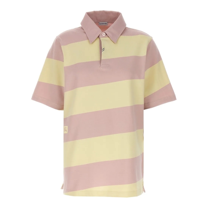 Burberry T-Shirt Logo Striped Polo Shirt Multicolor