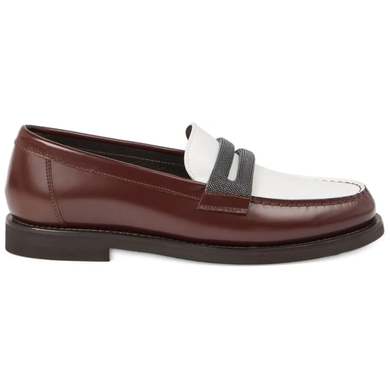Brunello Cucinelli Loafer Flat Shoes Brown braun