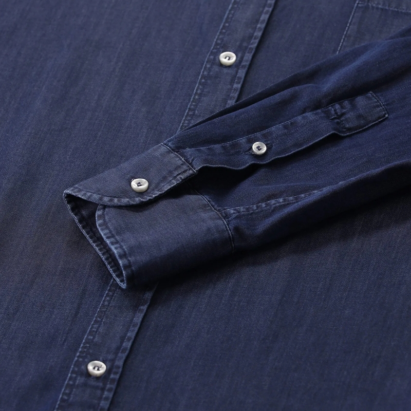 Paul & Shark Chemise Jeans-Hemd aus Baumwolle blau(Image 4)