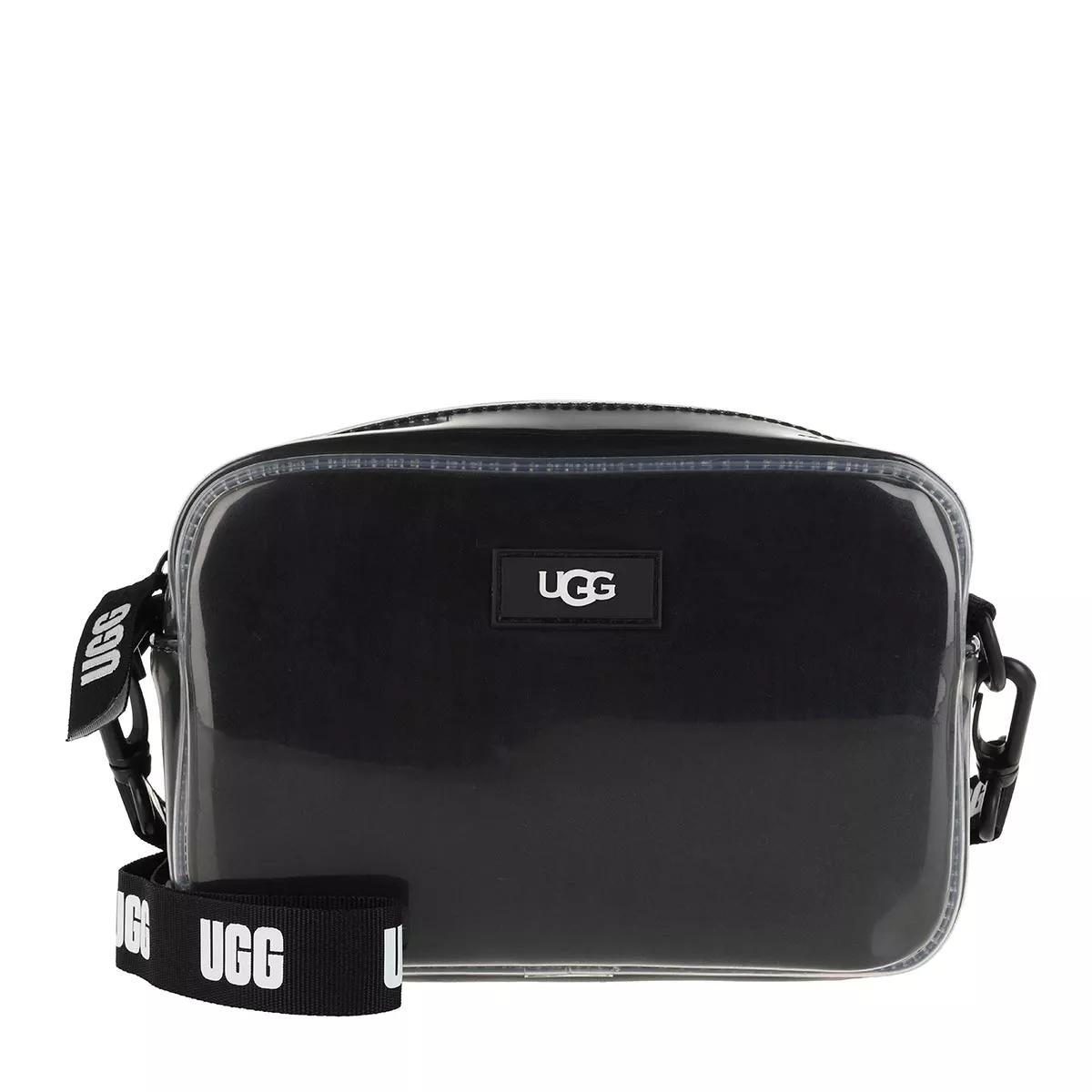 UGG Janey Clear Sheepskin Crossbody Black Crossbodytas