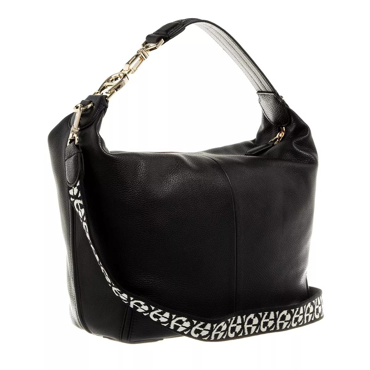 AIGNER Pale Black Hobo Bag