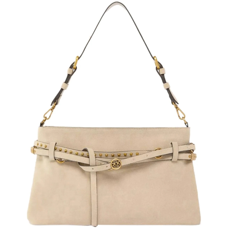 Pinko Tote Shoulder Bags Beige beige