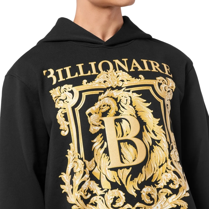BILLIONAIRE Top Hoodie Lion schwarz(Image 4)