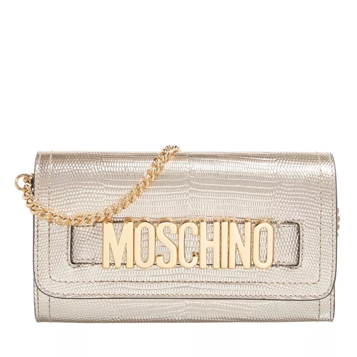 Moschino Wallet  Oro Platino Wallet On A Chain