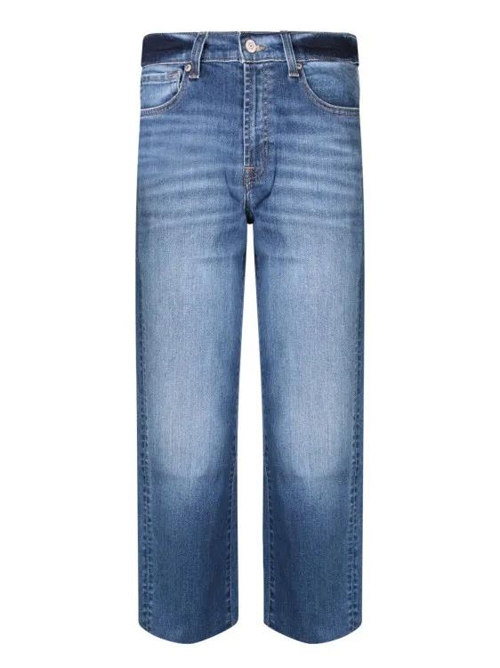 Seven for all Mankind - Straight Leg Jeans - Größe 28 - blau