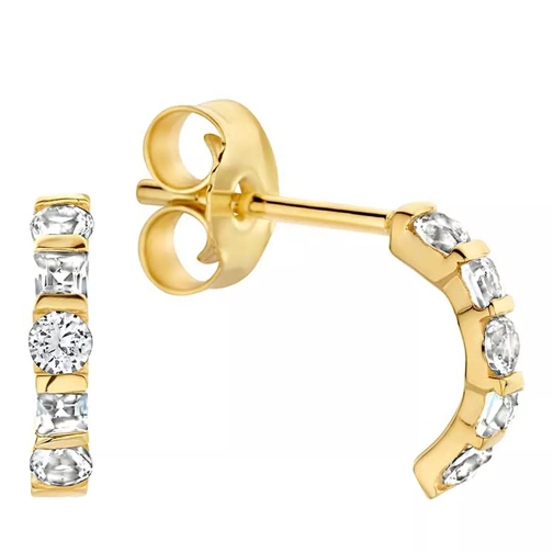 Jackie Gold Jackie Gaudi Variado Topaz Studs Gold Clou d'oreille