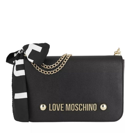 Love Moschino Love Scarf Shoulder Bag Black Crossbody Bag